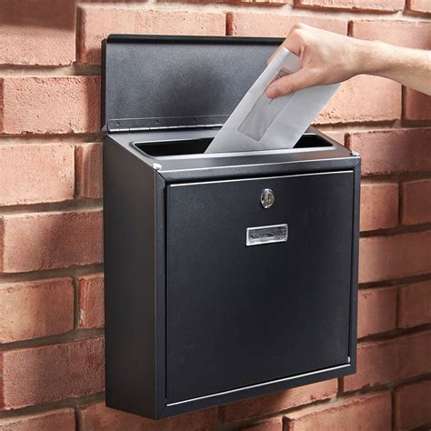 letter box metal|metal wall mounted post box.